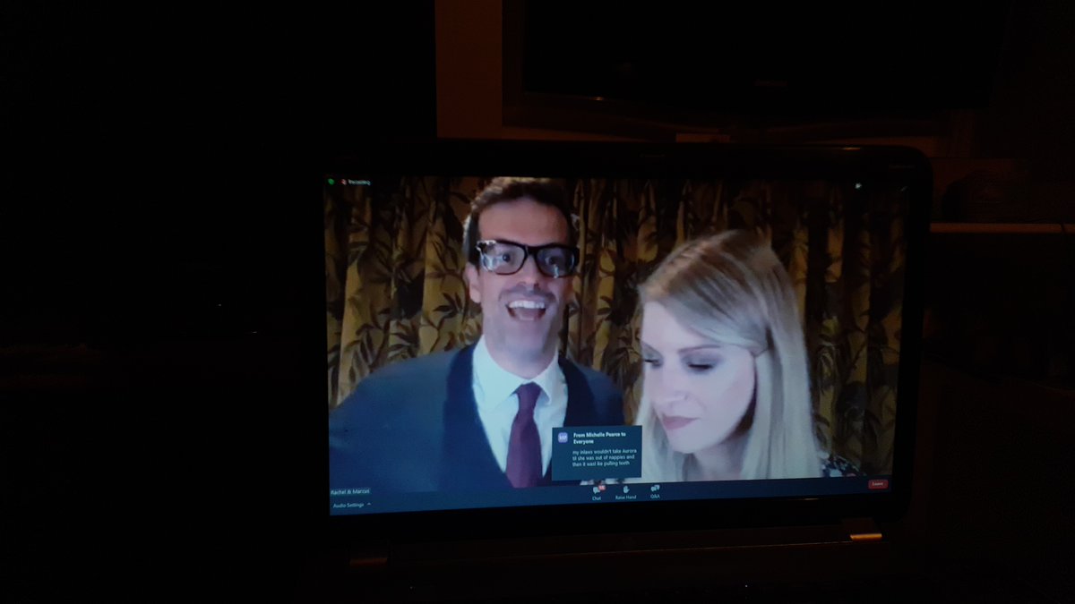 charmquixotic's tweet photo. Thank you  @rachelparris  and @marcusbrig the show was a delight. Maybe Roy needs to lie on one of the bags behind the piano to rehydrate! Thank you @alwaysbecomedy https://t.co/cwYF4hcYsm