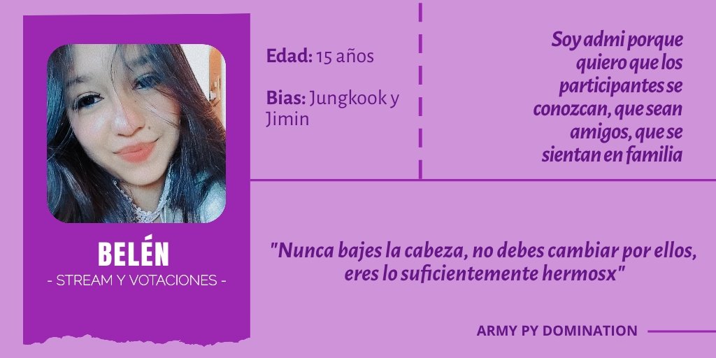 Armydomination1's tweet photo. Estamos siempre para lo que necesiten y no duden en comentarnos cualquier duda que tengan.🥰🥰
WE PURPLE YOU ARMY
💜💜💜💜
#BTSARMY #BTS #Armypydomination @BTS_twt https://t.co/USk3htj0XW