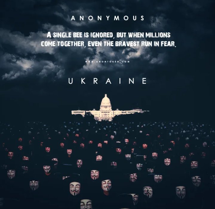 EVANSMUTAVI2's tweet image. #anonymus A single bee 🐝 is ignored, But when millions come together, even the bravest run in fear. Anonymous Family have pulled themselves together globally to bring down .
Follow @EVANSMUTAVI2
#Russian #Kharkiv #UkraineRussiaWar #Kyiv #Wordle255 #RussianUkrainianWar