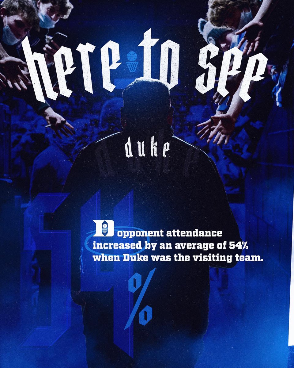 DukeMBB's tweet photo. All eyes on us 

#TheDukeEffect 💡👀👀🎟 https://t.co/bHHVP98zh1