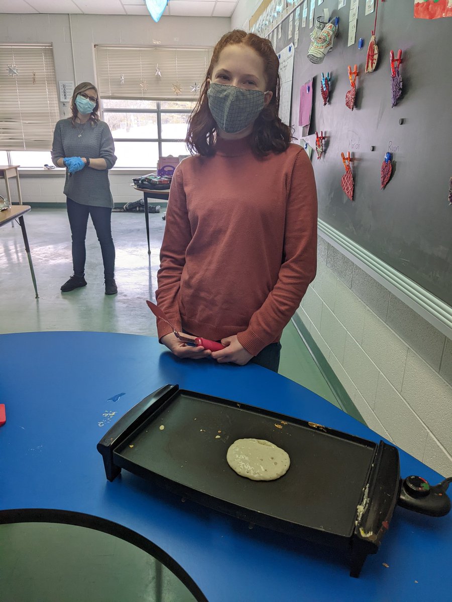Today we learned about Pancake Tuesday: what it means, how it started, and how it is celebrated. Of course, we had to make and eat pancakes too! #lifeskills #communitymeal #TLDSBlearns <a href="/syps_powpack/">Scott Young PS</a> <a href="/victoriayoung04/">Victoria Young</a>