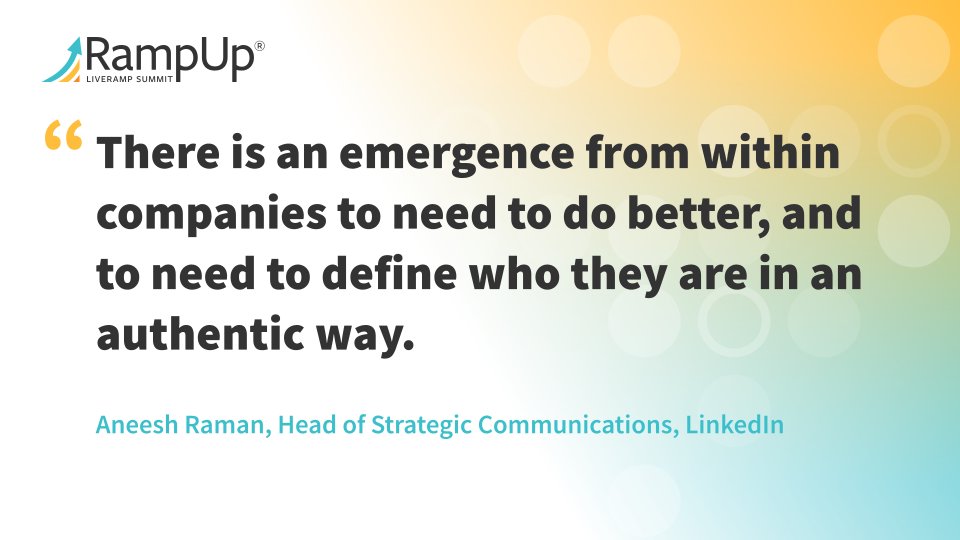 LiveRamp's tweet image. Thanks to industry change makers from @Square,  @LinkedIn, @MomentiveAI, and @ObseshMedia for sharing their tips at #RampUp22 for broadening the scope of their teams and technology to achieve a greater purpose. ramp.click/socialimpact-tw #socialimpact