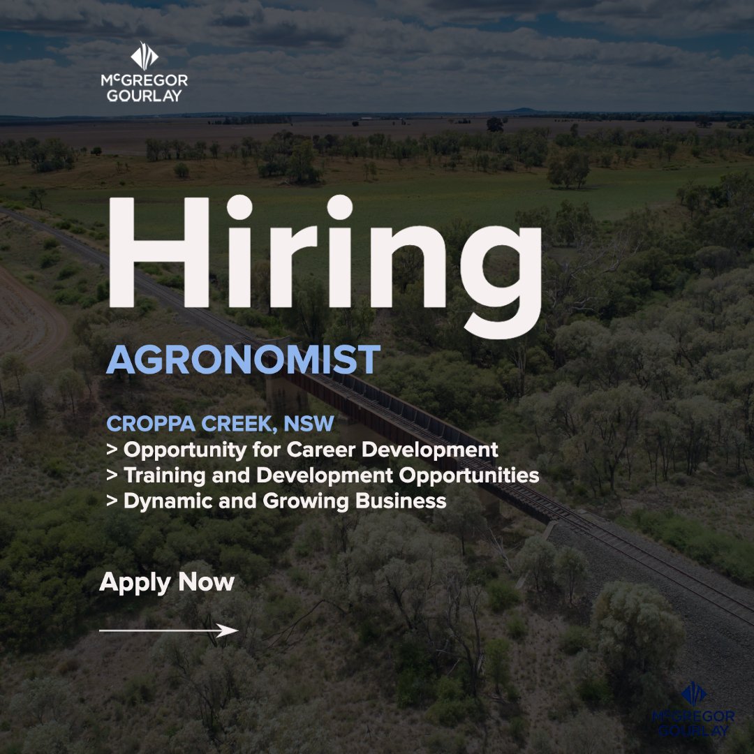 mcgregorgourlay's tweet photo. Are you an experienced agronomist or just looking to kick start your agronomy career?

This is your opportunity to join a highly experienced and well-respected Agronomy Team!

Visit https://t.co/2oGga4SvoI https://t.co/r0APWt4Y9e