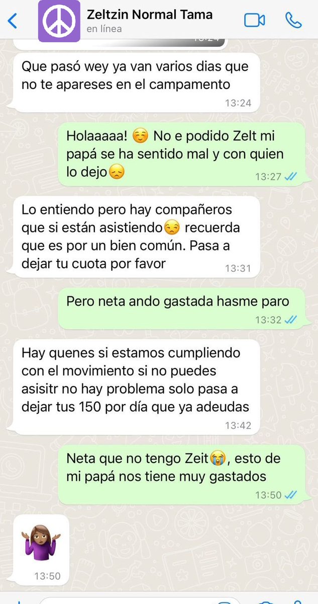 Normalistas denuncian cobro de cuotas como castigo por no asistir al plantón que sus compañeros mantienen en la capital del estado.