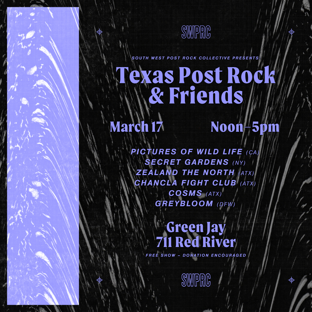 jjpowl's tweet photo. 🤠so stoked to be heading out to austin to play at the Green Jay with @secretgrdns ,@greybloomband , @chanclaFC , Zealand the North, and Cosms🤠 https://t.co/axeXNG3PVD