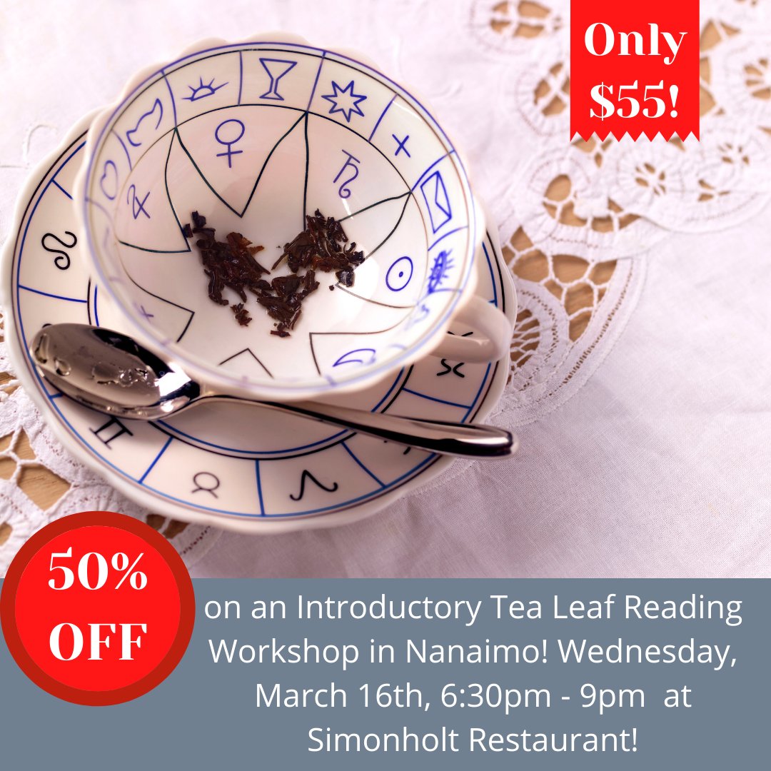 Save 50% on an Introductory #Tea Leaf Reading #Workshop in #Nanaimo!
#tealeaf #divination #vancouverisland #vanisle #deal #promo
>>idd.sale/tea-leaf-works…