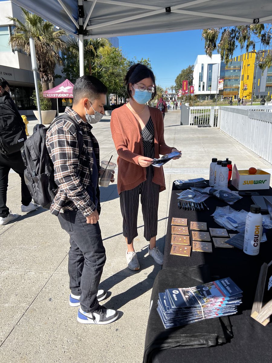ArellanoAssoc's tweet image. Last week, our staff visited California State University Dominguez Hills for CalFresh Awareness Month to inform students about @metrolosangeles&apos; Metro Micro available in the Watts/Compton zone. Thanks for having us, @DominguezHills #CalFreshWeek
