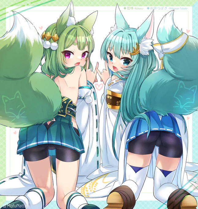 もふもふコンコン🦊💚💙
ご依頼ありがとうございました✨ 