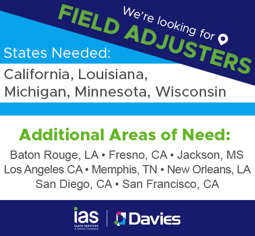 ADJUSTERS! We're looking for more great people and have claim opportunities across the country for a variety of carriers! Reach out to our team at recruiting@claims and join our roster here: hubs.ly/Q0158r2X0