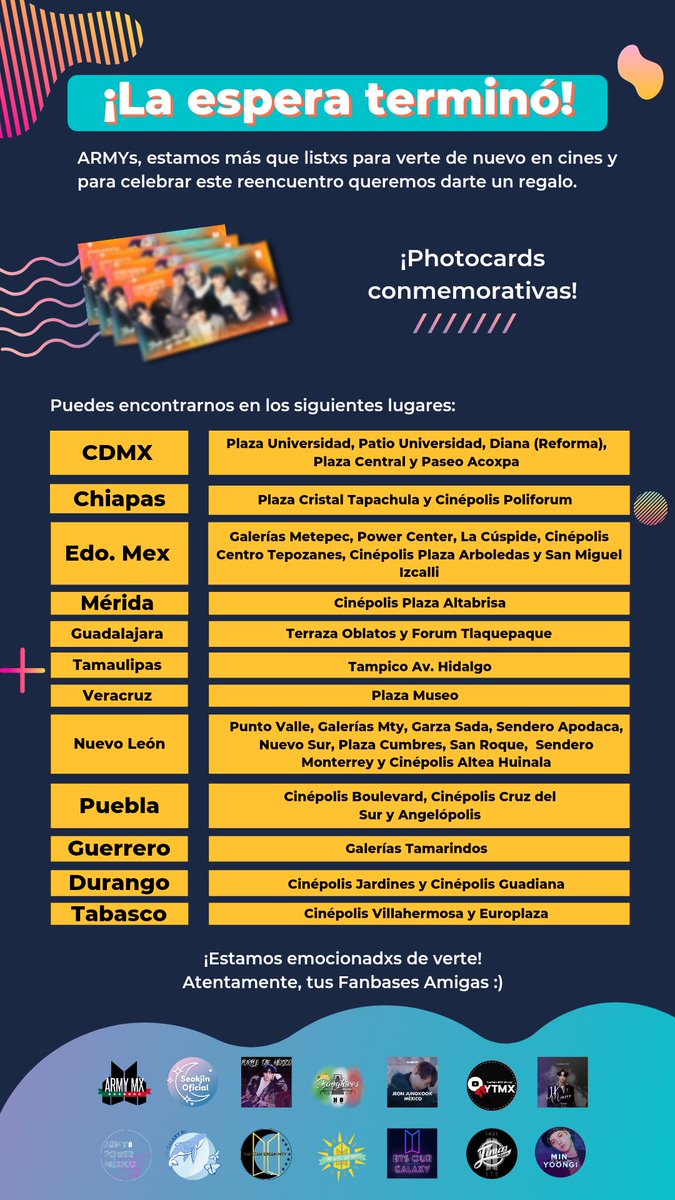 BangtacosMexico's tweet photo. 🇲🇽🧡| ¡SORPRESA!

¡Hola ARMY! Las Fanbases Amigas estamos muy emocionadas de contarles que preparamos un detalle especial para disfrutar juntxs la película! 
¡Nos vemos ahí!
#BTSxMXARMY 
#BTSLIVEVIEWING
#PTD_ON_STAGE_SEOUL @BTS_twt
#방탄소년단 #BTS https://t.co/qSMcncBJXs
