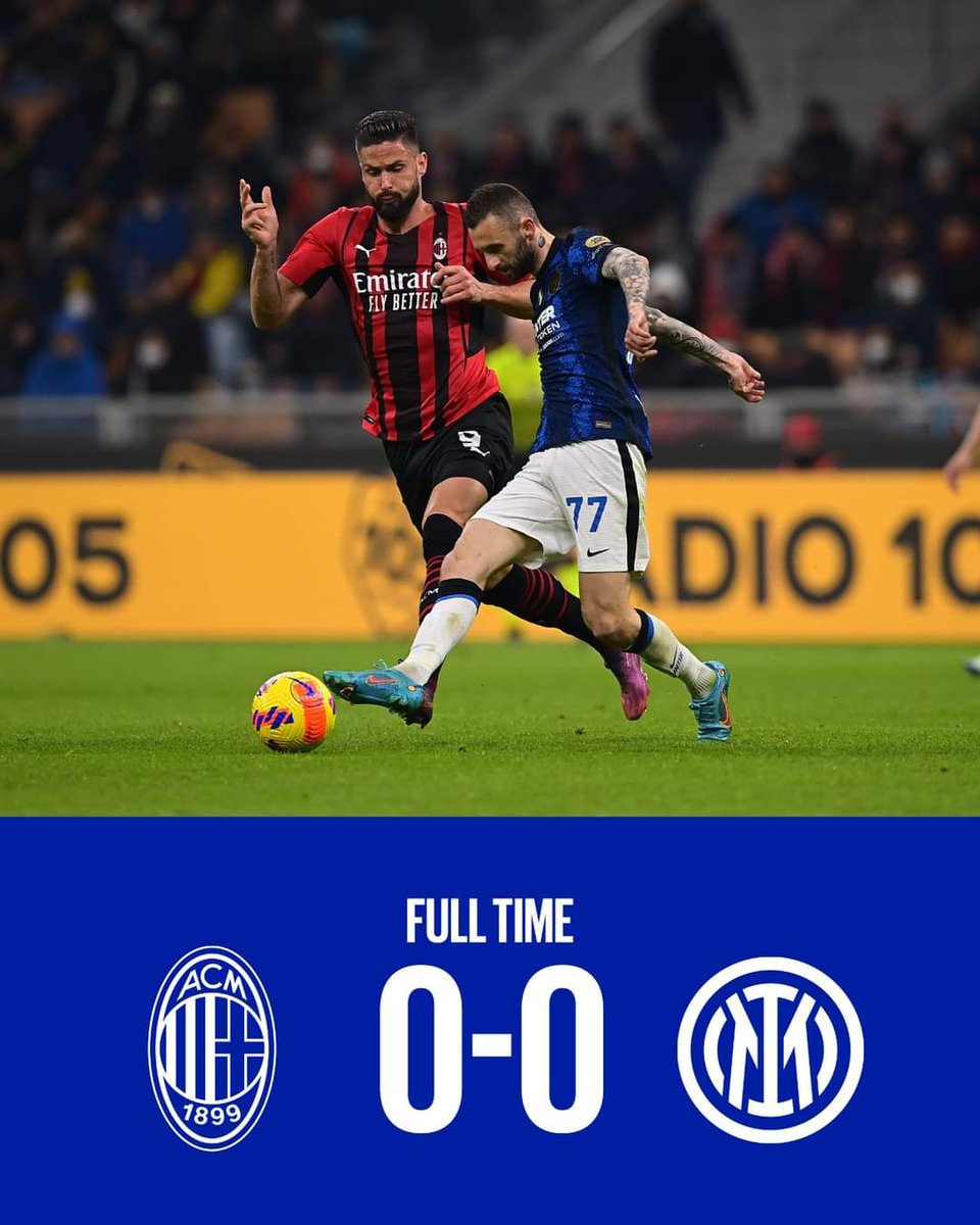 ICB1908's tweet image. FT at Meazza, we really really need to get back to scoring and winning ways, the mentality needs to change now!