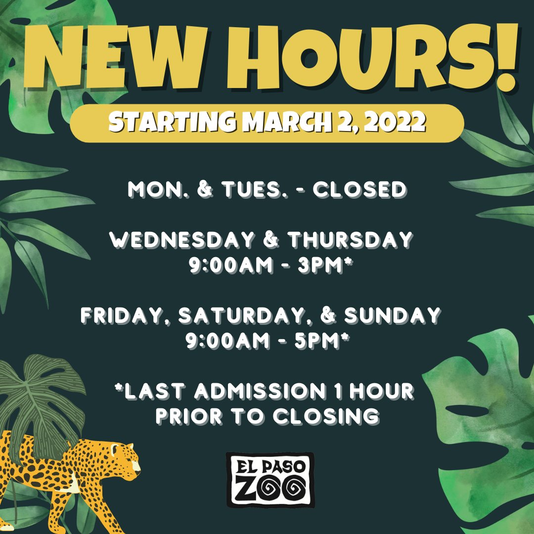 The El Paso Zoo (@elpasozoo) / Twitter