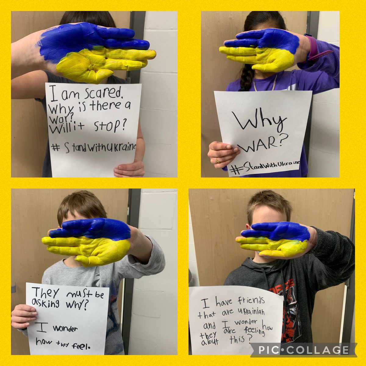 MrsKelly56KG's tweet photo. My students. After some hard, vulnerable, insightful, and empowering class discussions, we wanted to “do” something. We are sharing our voices, thoughts, and feelings @MarylandParkBSD https://t.co/ZEPuVcrTzB