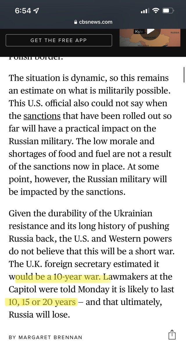 I just had an epiphany.  

What if this is not about 🇺🇦 &amp; we’ve finally grown a pair.

✅ Decades of climate hysteria policies are being undone.
✅ Putin is a convenient scapegoat for inflation caused by a decade of money printing.
✅ They expect a 10-20 year economic/energy war.