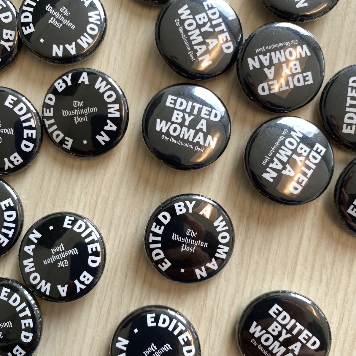 Working for <a href="/SallyBuzbee/">Sally Buzbee</a> is inspiring.

Made some buttons to celebrate.