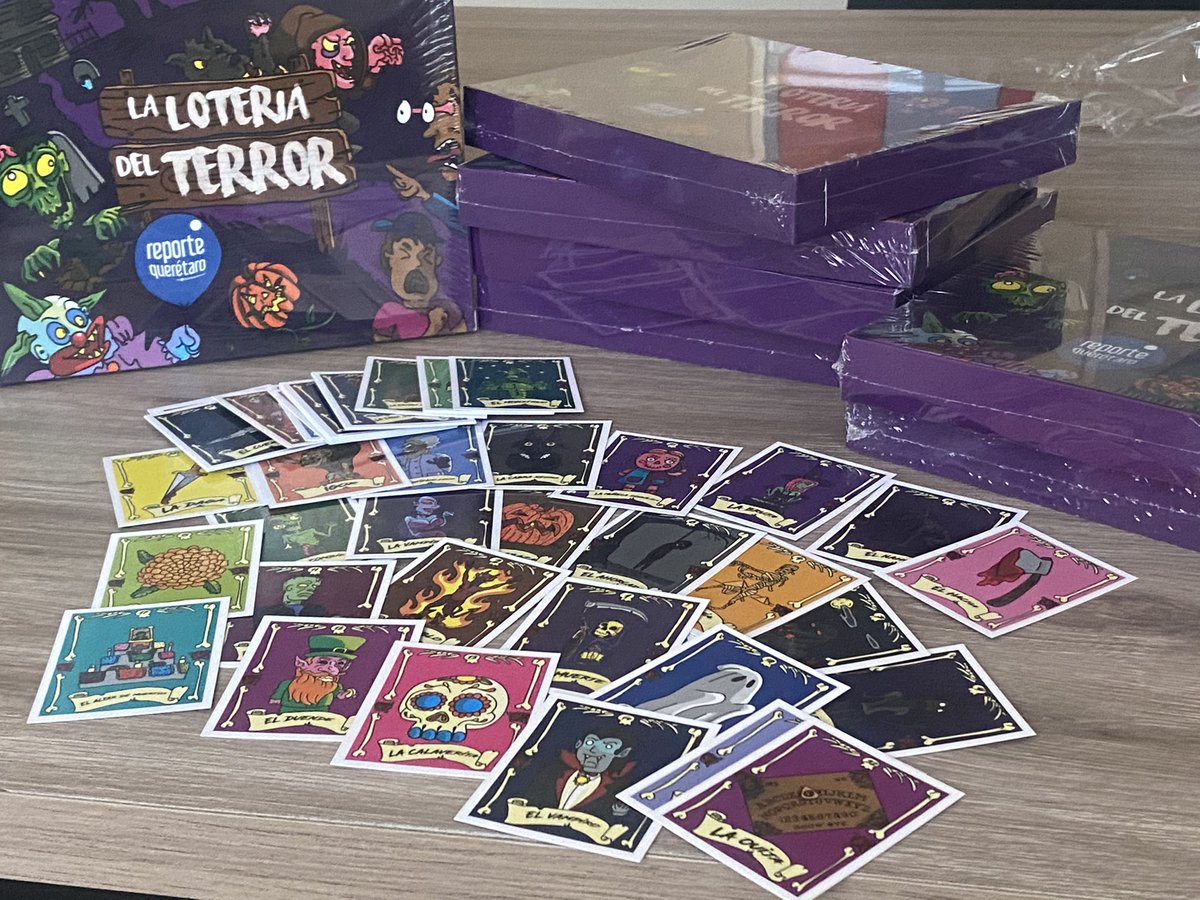 REGALO
A los primeros 100 rt 🔁 a este tuit, le voy a regalar una Lotería del Terror que artistas queretanos dibujaron para Reporte Querétaro. Ojo: no es concurso. Todos los 100 rt tienen la lotería (tienes que venir a mi oficina por ellas). ¡Venga!