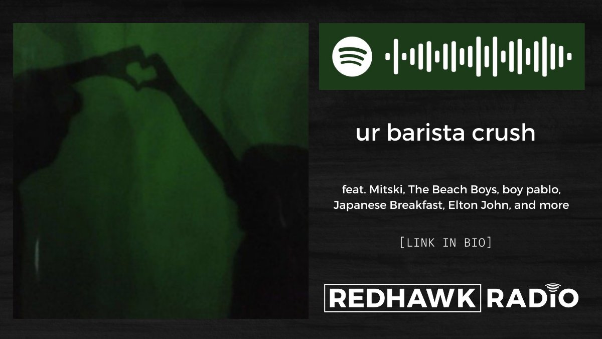 redhawkradio's tweet photo. 📼“ur barista crush,” by Karsen Davidson📼
“those latte art hearts seem a bit too personal”
Head to our Spotify to listen now!
#wmsr #miamioh #miamiuniversity #studentradio #spotify #playlist #spotifyplaylist #music https://t.co/aVpEsQ8x6r