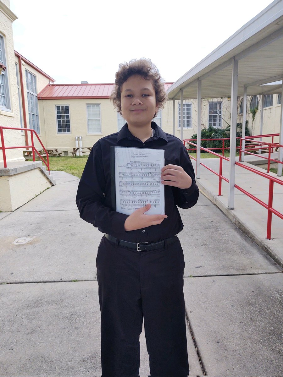Krystov Tank performed the 1st. Movement of Beethoven's Moonlight Sonata for piano at District Solo and Ensemble and received a Superior rating! #NorthsidePride @nmarion_high @LivengoodDC