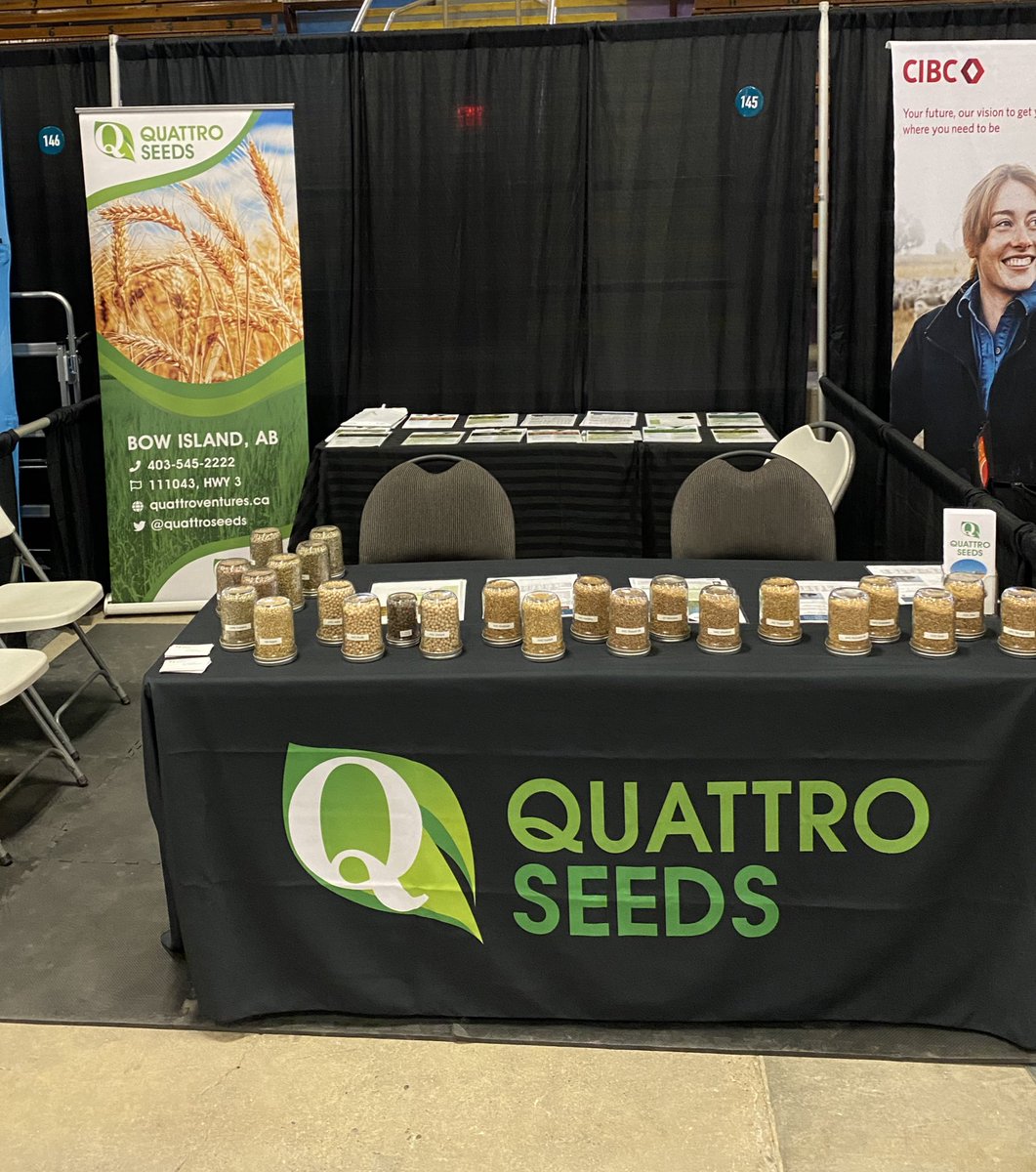 QuattroSeeds's tweet photo. We are setup and ready for @AG_EXPO if you hit the show stop by and visit us at booth 145 #Plant22 https://t.co/msIWu4FpLx
