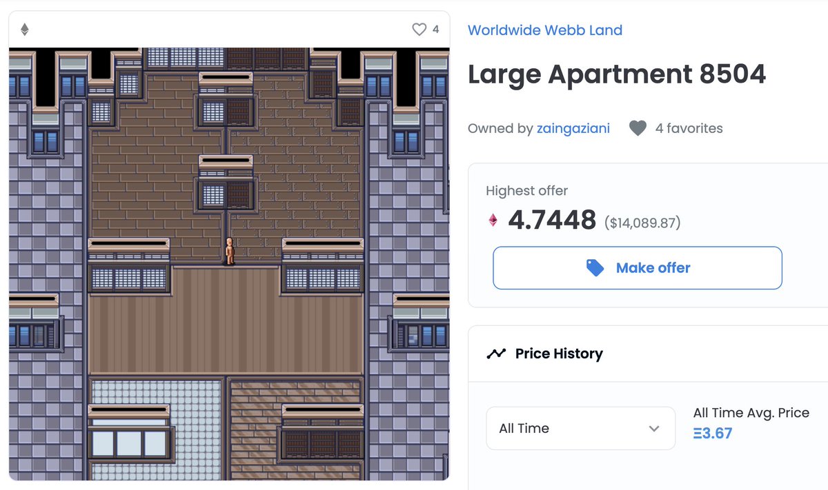 zaingaziani's tweet photo. Wow @Worldwide_WEB3 does it again 🏠

You can now view and navigate through apartments directly on opensea! 

Also the builder tool is dropping any second, where you'll be able to connect and fully customize your home YESSSSSSSSS https://t.co/rWzXCEnXoD