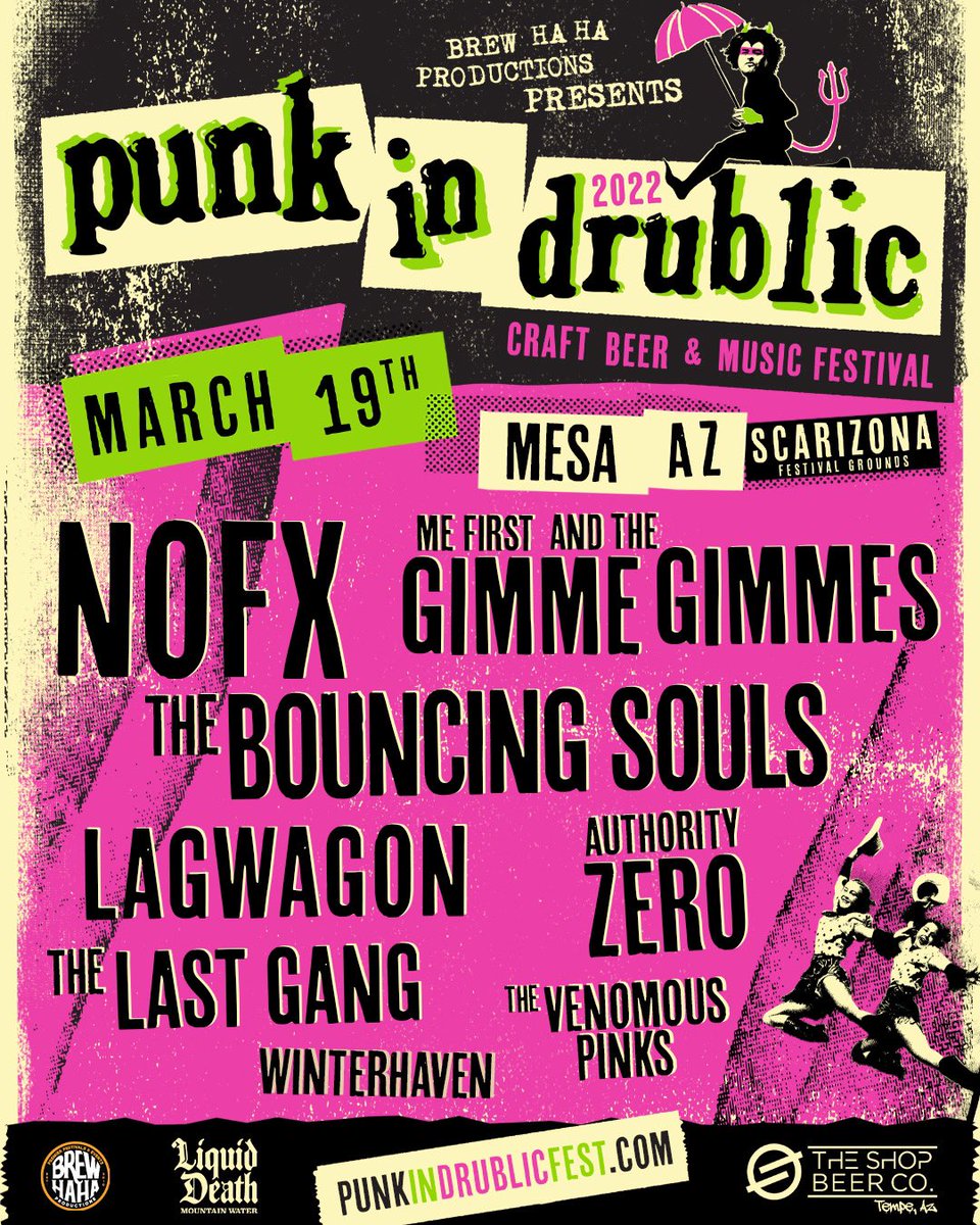 🔥See ya at @punkindrublicfestival March 19th 🤘🏼