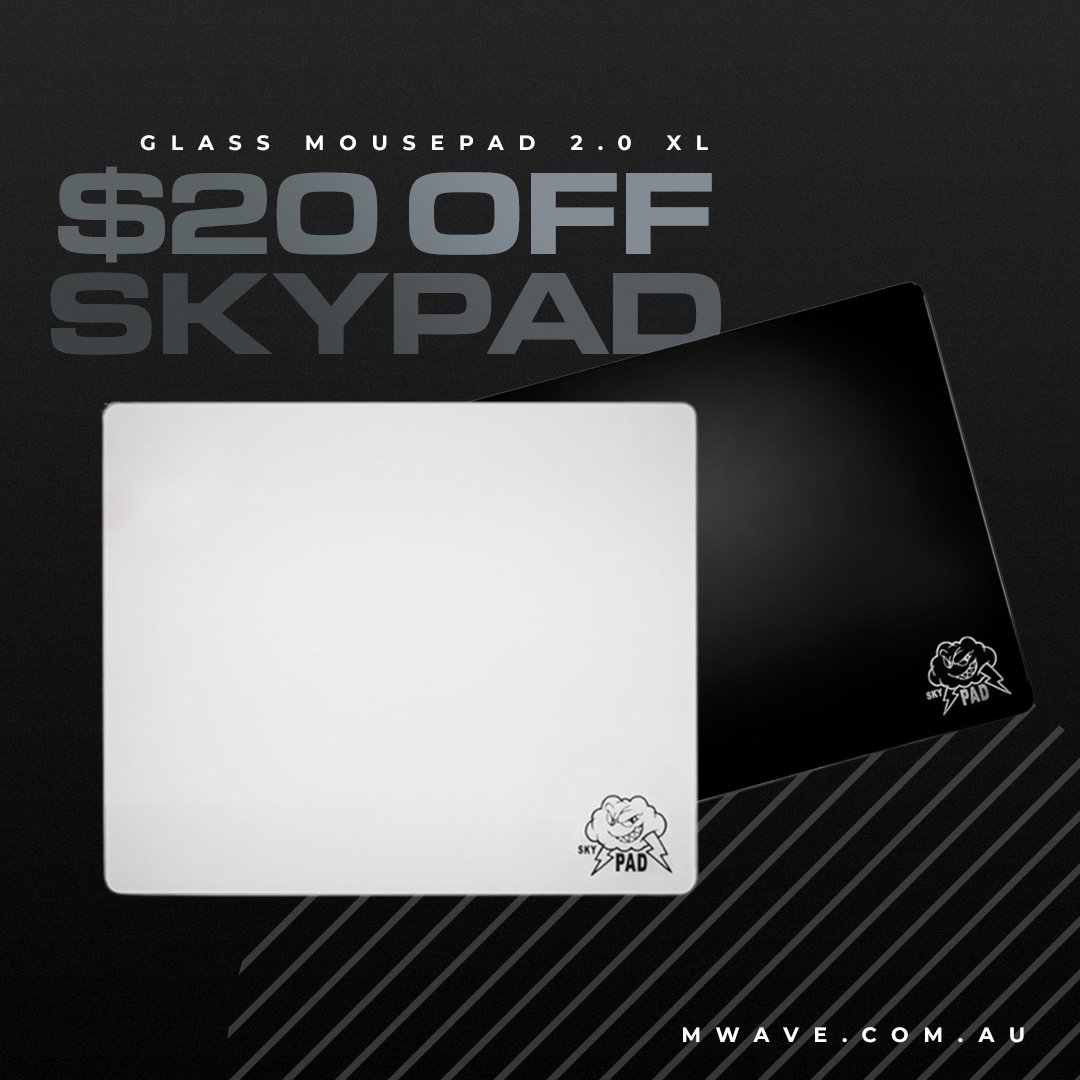 skypad glass 2.0 XL SkyPAD Glass XL Gaming Mousepad gives you