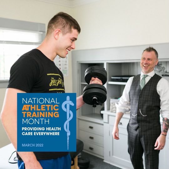 mayonemke's tweet photo. Did you know our clinic is owned and primarily staffed by Athletic Trainers?

March is National Athletic Training month and we want to celebrate by giving a special shout out to the ATs on our team.

#natm2022 @NATA1950 https://t.co/8lF6DF7naZ