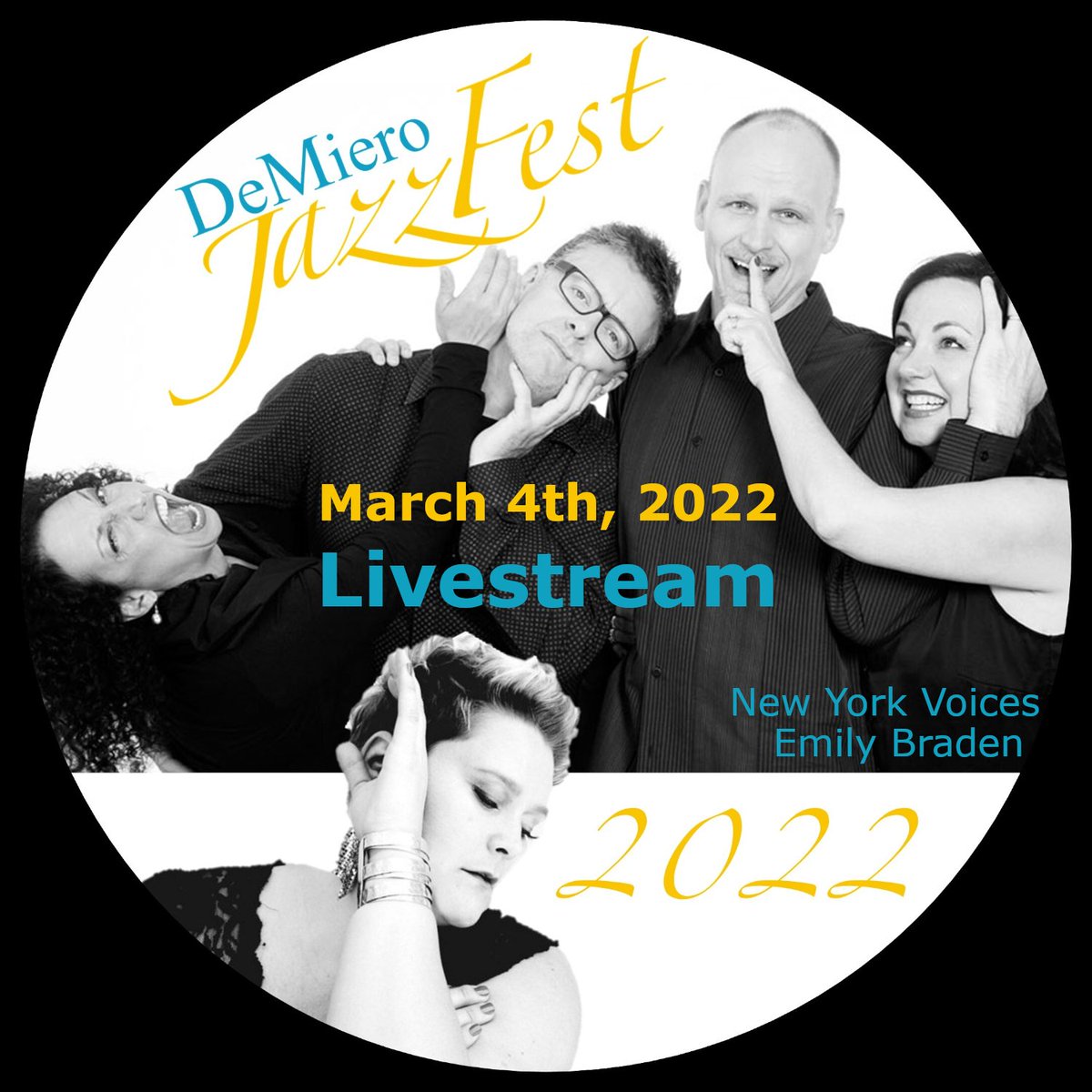 🔴 Join our #LIVESTREAM from the DeMiero Jazz Fest this #Friday night 🥳 Looking forward to our concert with the wonderful Emily Braden.
👉 Get your tickets now: app.loopedlive.com/c/3812
#newyorkvoices #emilybraden #demierojazzfest