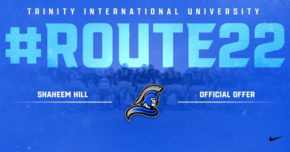 HillShaheem's tweet photo. After having a conversation with @Coach_Hagins I am truly blessed to receive an offer from TIU @TIU_Football @EdgewaterFBall https://t.co/Y0cLXKIVmI