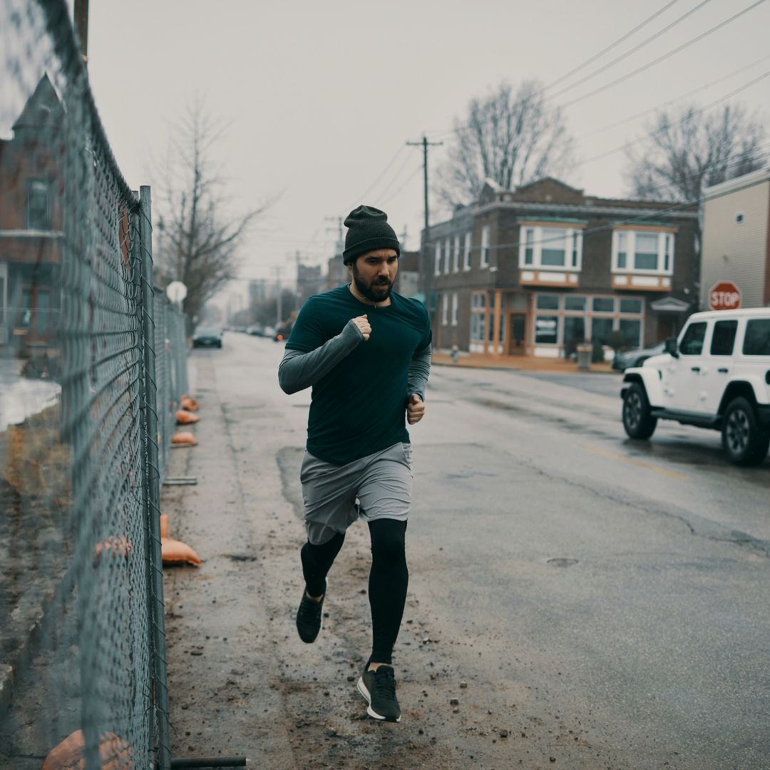 The quickest way to lose body heat is to get wet! Keep that in mind through the spring. Wear dry-fit clothes to prevent cold #exercises! #SeasonalWellness