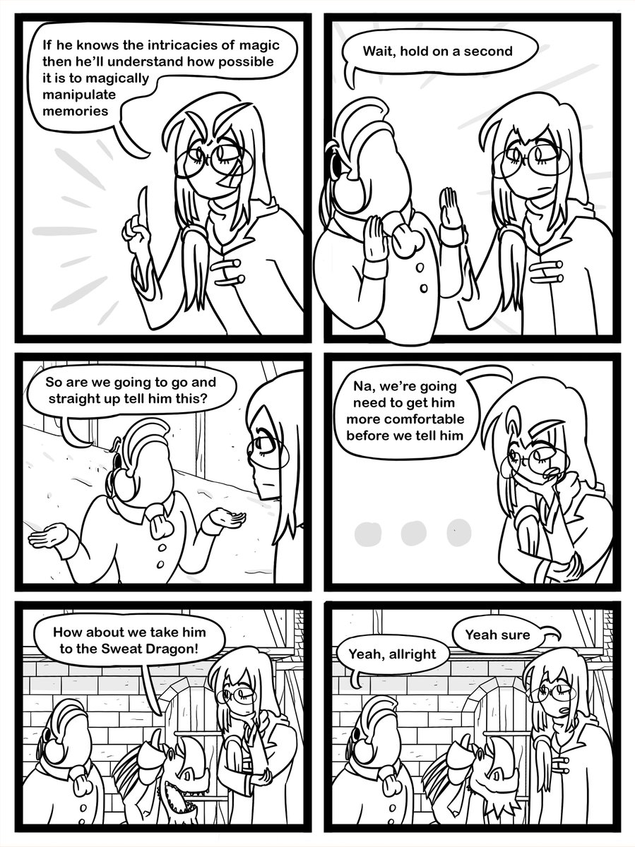 <a href="/_Unexpectables_/">The Unexpectables</a> 

Page 66!
Hey everyone, I've been thinking about something recently and I want to hear your guy's thoughts on it. I think it'd be more interesting if I posted 3/4 pages monthly instead of 1 page weekly so there's more to read when I post. What do you guys think?