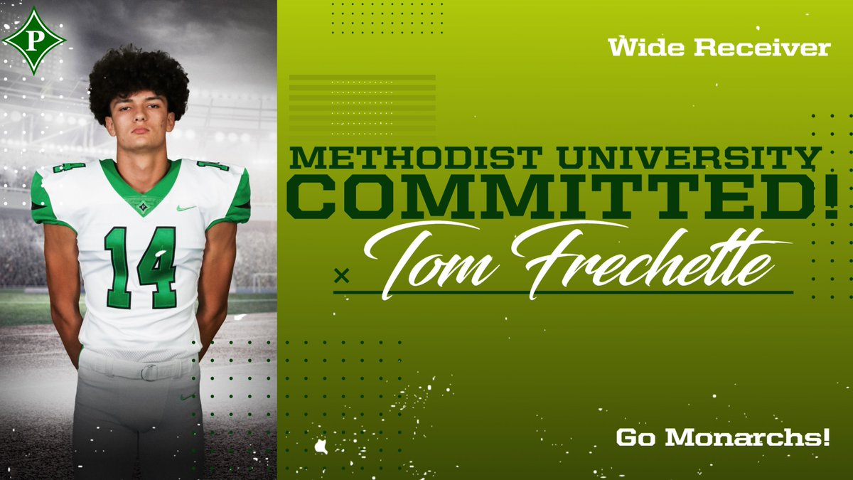 PickensFootball's tweet photo. Congratulations to our first 2 commitments of our 2022 senior Dragons! @KelloggCollin has committed to play DB for @LCPanthers_FB and @TomFrechette2 has committed to play WR for @Methodist_FB! We are so proud of both of you guys. Go Dragons! https://t.co/N75SnTkmd6