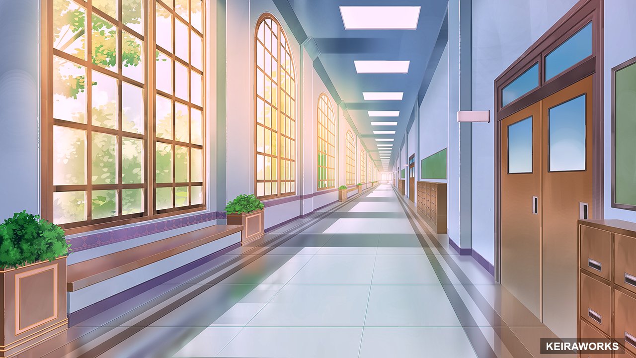 Anime scenic classroom sunshine building Anime HD wallpaper   Wallpaperbetter