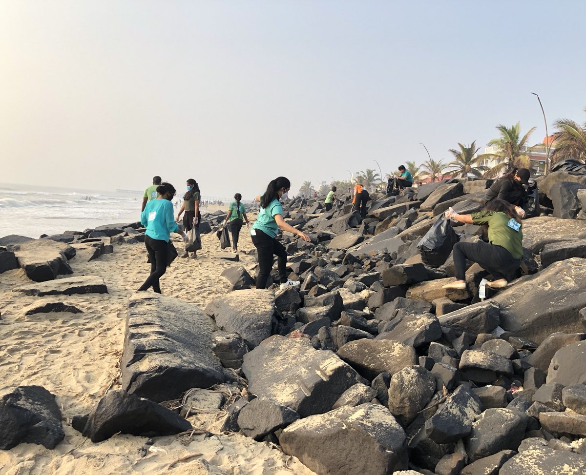 We did Beach Cleaning by STAR FOUNDATION. #Beach #beachCleaning #beachcleanup #sea #starfoundation #misspuduvai #puducherry #rockbeach #sunrise #sand #plasticfree #cleanpondy #cleanpuduvai #plasticfreeoceans #plasticfreesea #plasticfreebeach #whitetown #trash #auroville #savesea