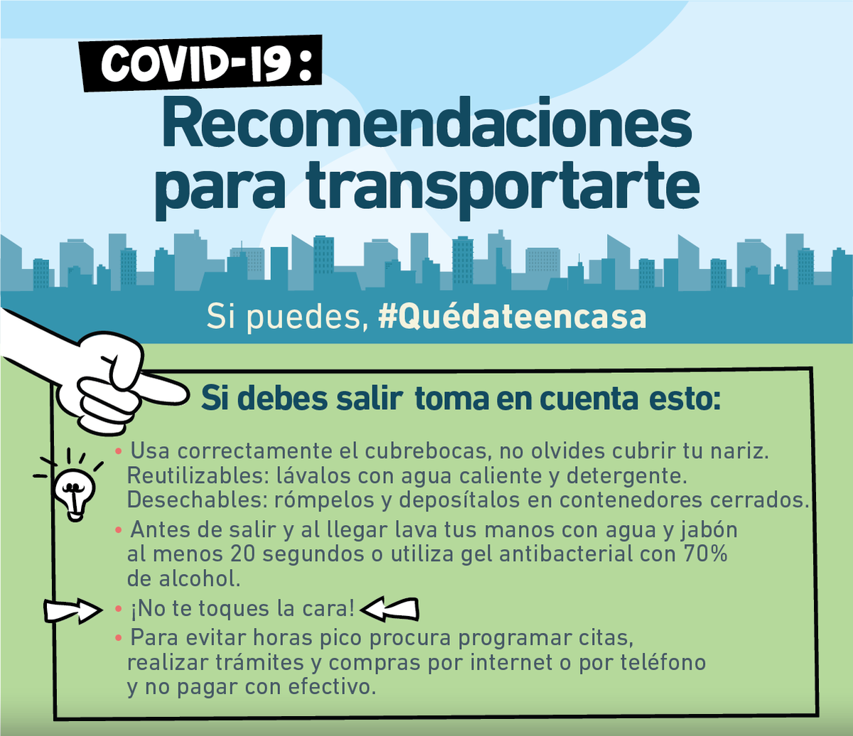 CAMegalopolis's tweet photo. 📌#Recomendaciones |
Si sales de casa y utilizas taxis o servicios de transporte privado:
👉 Usa correctamente el cubrebocas
👉Opta por la ventilación natural con las ventanas ligeramente abiertas
👉 Evita viajes compartidos
#CuidaTuSalud https://t.co/LYAJlgzbF4