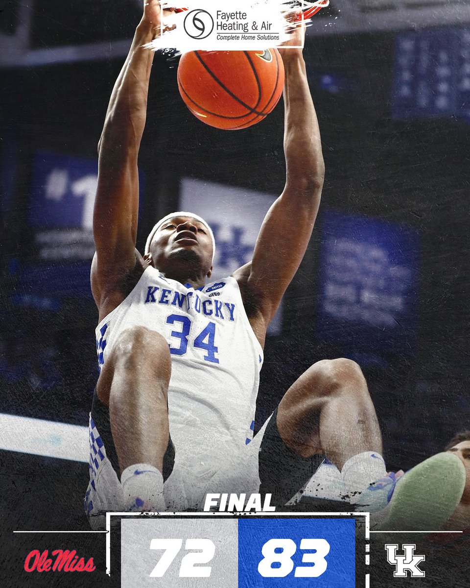 KentuckyMBB's tweet photo. Win No. 24 ☑️ https://t.co/uzgVGdy5sg