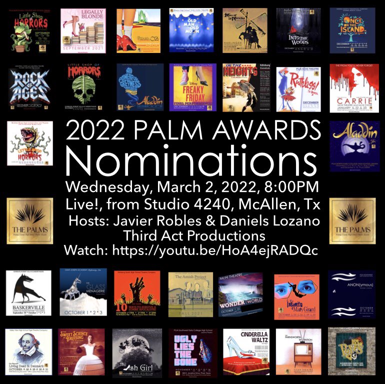 Join us! Wednesday, March 2, 2022 at 8:00PM as we announce our Palm Award Nominees Class of ‘22. Watch live: youtu.be/HoA4ejRADQc
