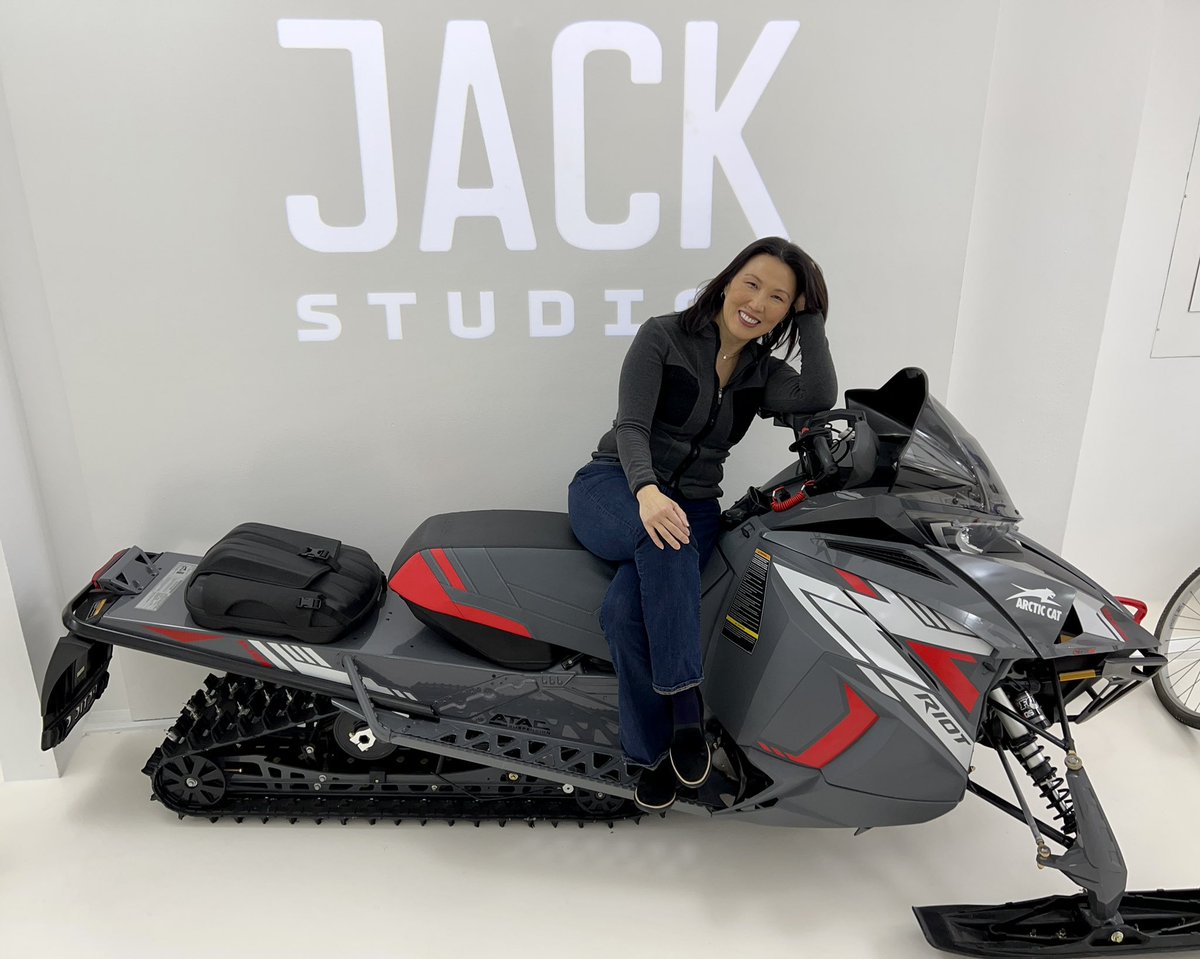 Day 2 of a two day shoot 😃 taking a break here &amp; admiring the #snowmobile? at the digital #photography #studio in Chelsea #nyc