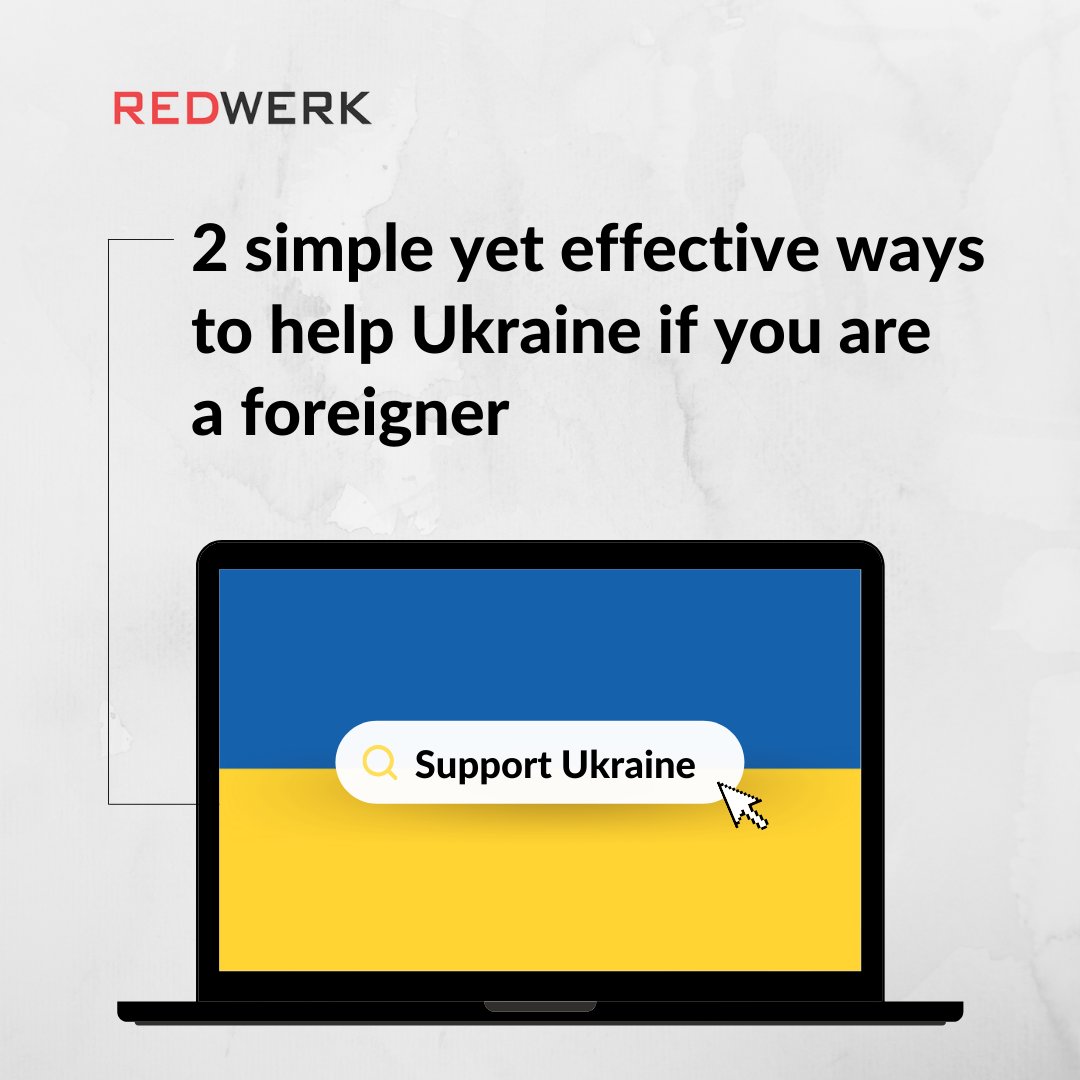 redwerk's tweet photo. In times of war, it's crucial to keep the Ukrainian economy and financial system running. If you are a foreigner and would love to help Ukraine, there's two simple yet effective ways to #StandWithUkraine: to #workwithukraine and #buyfromukraine. https://t.co/139S4MOFQ6