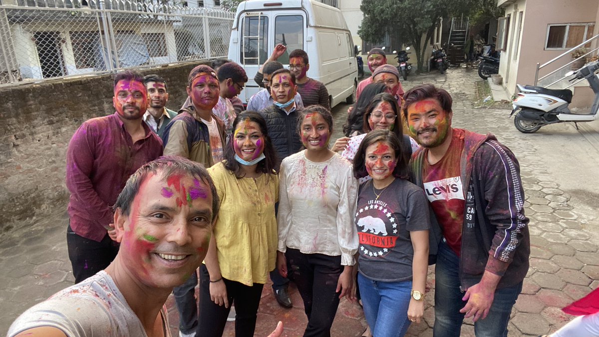 sushilbaral's tweet photo. आज कार्यथलोमा फागु - भोली होली। मिठो खाना, रमाइलो क्षण र निरन्तरताका लागी सहकर्मी प्रति कृतज्ञ छु। जदौ। @HERDIntl @HERDNepal #Holi2022 #Holi #fagu #teamHERD https://t.co/nQrbkYGkR4