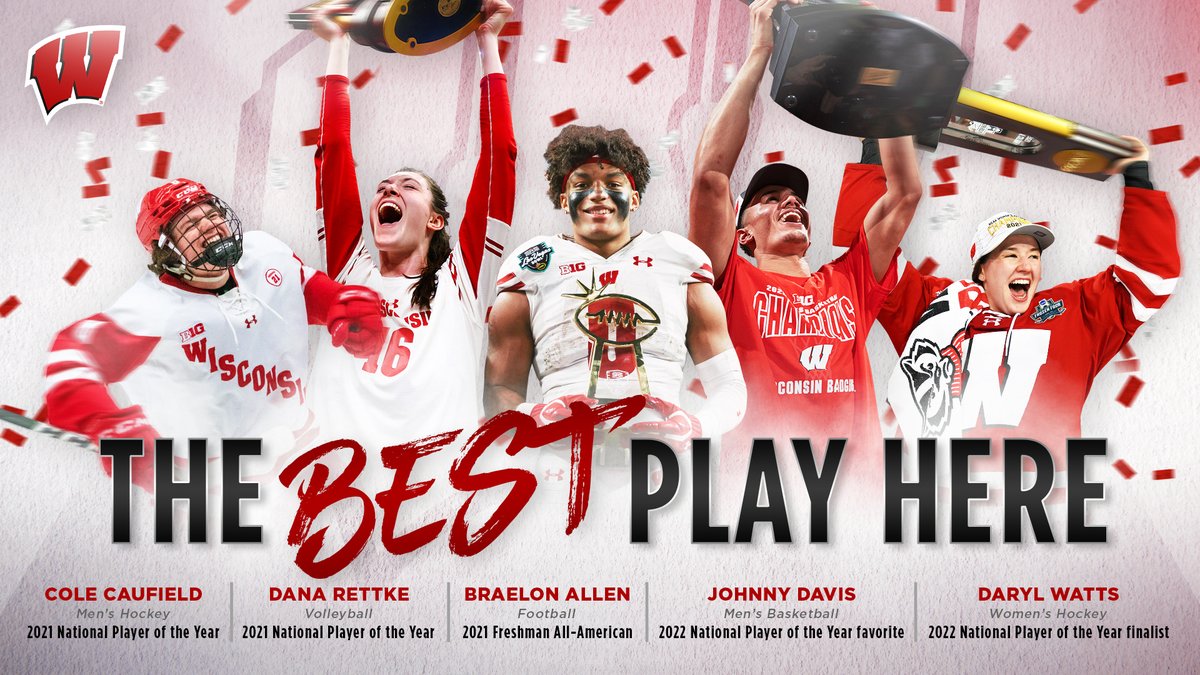The 𝘽𝙀𝙎𝙏 play here 

The 𝘽𝙀𝙎𝙏 are BADGERS 

#OnWisconsin
