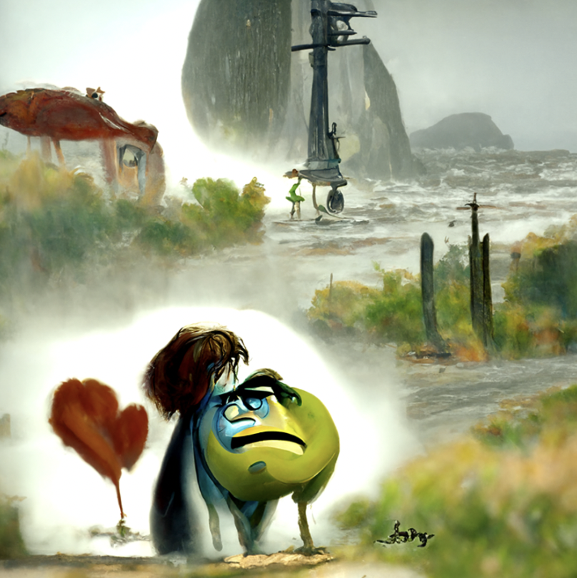 wemakelore's tweet photo. I must find the strength to love my sadness every day. #AIart #aiartcommunity https://t.co/VwAGOAy4gD