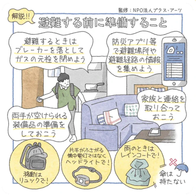 余震もあるかもしれませんので。
念のためにできる事を・・・

・停電の場合はブレーカーを落とす(復旧時に火災の可能性があるため)
・モバイル関係の充電確保
・水をお風呂等に貯める
・靴を身近に置き逃げ道確認・確保
・身内に安否連絡
・ガスの元栓閉める
・防災グッズの確認
・貴重品の確認 