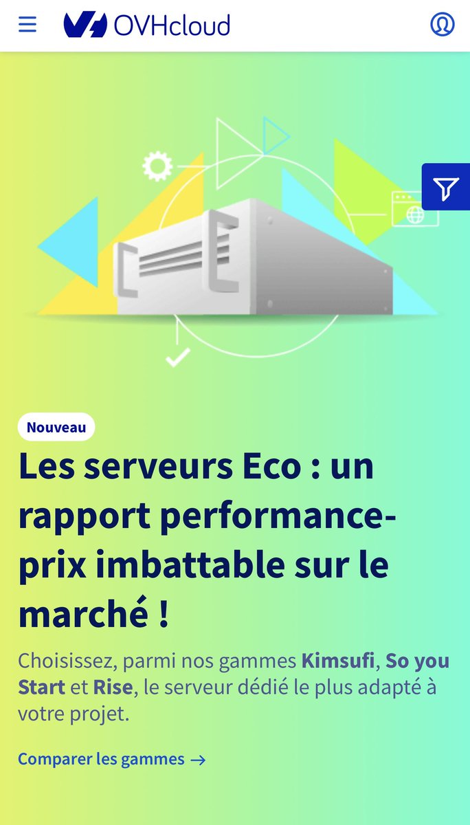 olesovhcom's tweet photo. Beaucoup d’entre vous nous ont demandé de pouvoir avoir dans le même manager Kimsufi, SoYouStart avec tous les autres serveurs Rise, Advance, Scale et HGX.

C’est fait :)

https://t.co/ForLdGH55t https://t.co/ZRKuYHAm4i