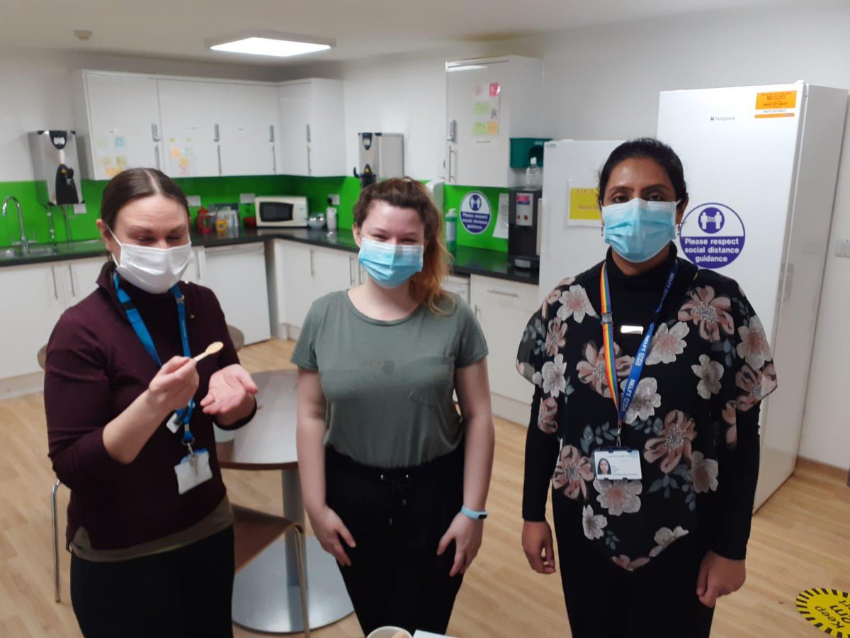 CLCH_SLT_CHD's tweet photo. We’ve had colleagues from SLT, Paediatrics and Community Nursing discussing dysphagia whilst making, trying &amp; testing different levels of thickened fluids!🥛💬#SwallowAware2022 @RCSLT https://t.co/m8DAZbJNaA