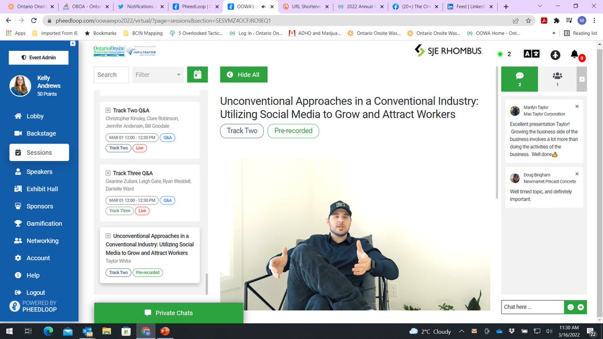 Are you a small business owner looking to increase your profile? Want to create a genuine company culture that attracts &amp; retains staff? The right use of social media can help! Check out <a href="/kwc2000/">Ken White Construction</a>'s presentation <a href="/oowa_org/">OOWA_org</a>'s virtual convention:  bit.ly/3w8mi9z