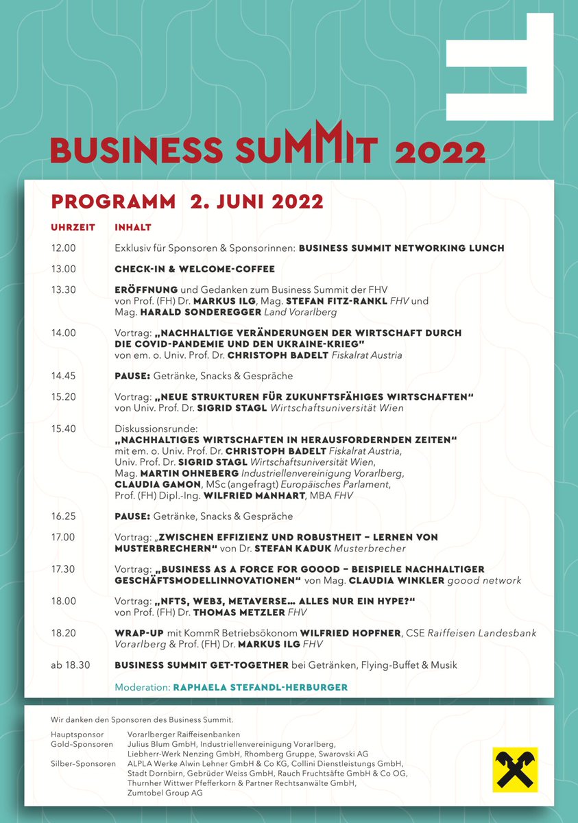KHKindler's tweet photo. 2.6. - dornbirn
#business_summit der https://t.co/0aDi7s3UcC 👍
▶️ @ChristophBadelt
▶️ @SigridStagl @wu_vienna
▶️ stefan kaduk https://t.co/wKS0s1jyxy
▶️ claudia winkler https://t.co/TytIstVdJn
▶️ @MadeMeThink_xyz
▶️ @raphaelastefand
▶️ @dieGamon
ℹ️ https://t.co/uitK8YyQsm https://t.co/5hIysGNt8i
