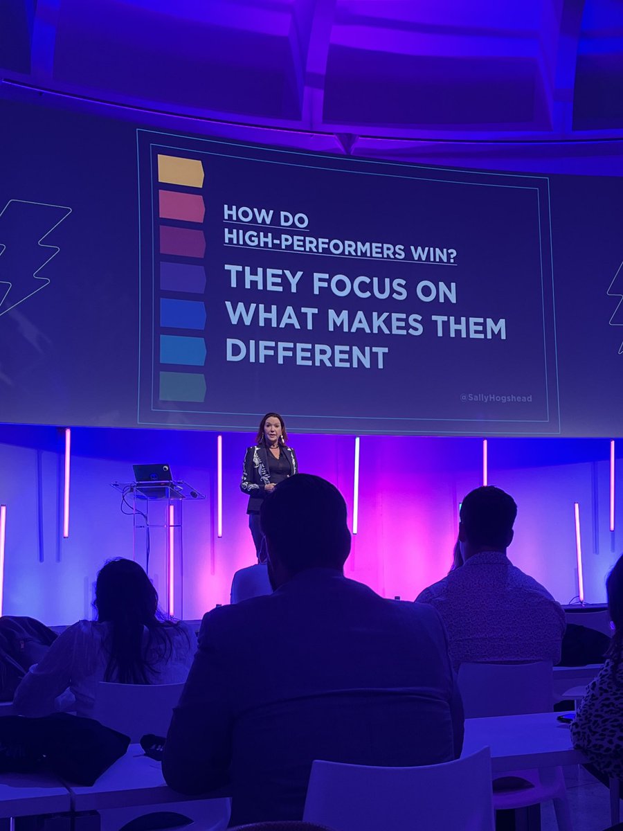 ElizabethIonita's tweet photo. Stop wasting time trying to be better.
Invest more time in being different.
Different is cool. 😎
@SallyHogshead on stage at @Drift’s FLASH Miami 2022! 🙌🏼
#flashmiami https://t.co/iSPVntEFtj