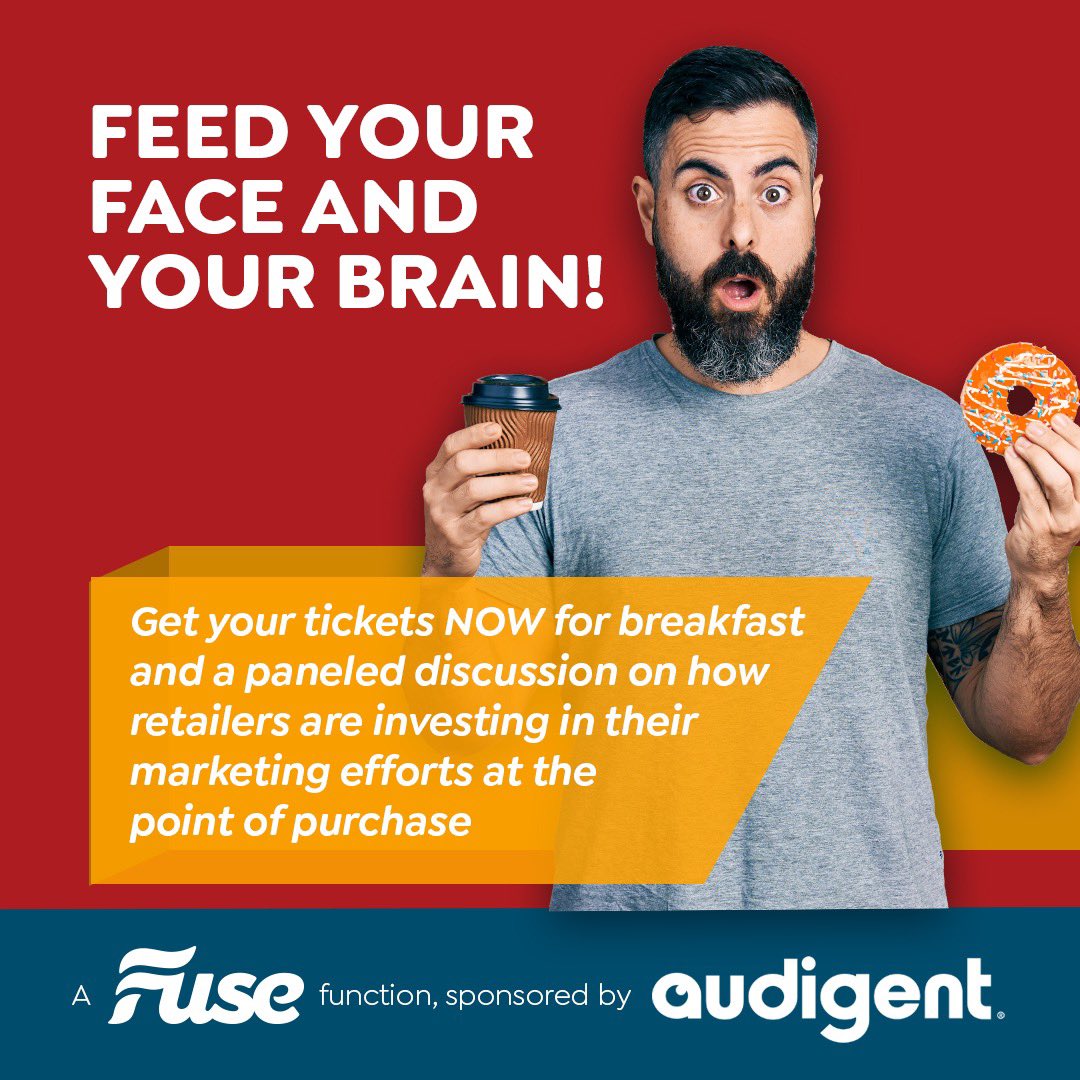 We’re less than a week away from our first event of the year! Join us next Tuesday, March 22nd to enjoy some breakfast while learning about how retailers are investing in their marketing efforts at the #pointofpurchase. Get your tickets today! bit.ly/RetailMedia-Ev…