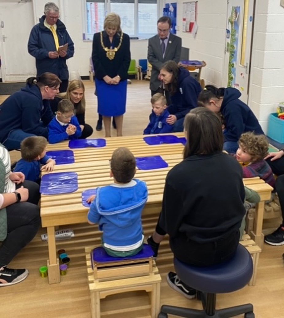 wearePaces's tweet photo. It was wonderful to be able to welcome Gail Smith, Lord Mayor of Sheffield, to Paces today as we celebrate #CEAwarenessWeek 

@CaptainTobias9 was presented with an award for his fundraising achievements and our musical superstar @TunesLennie played some amazing tunes on the piano https://t.co/ktt18nyhDs